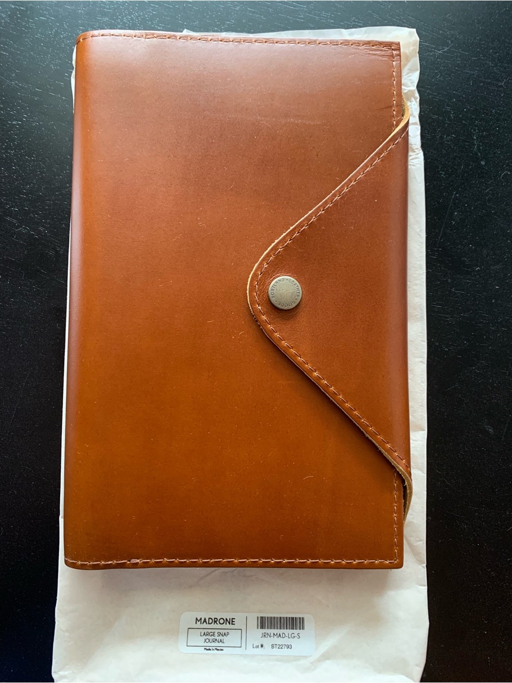 PLG Leather Journal in Madrone - Picture 3 of 5